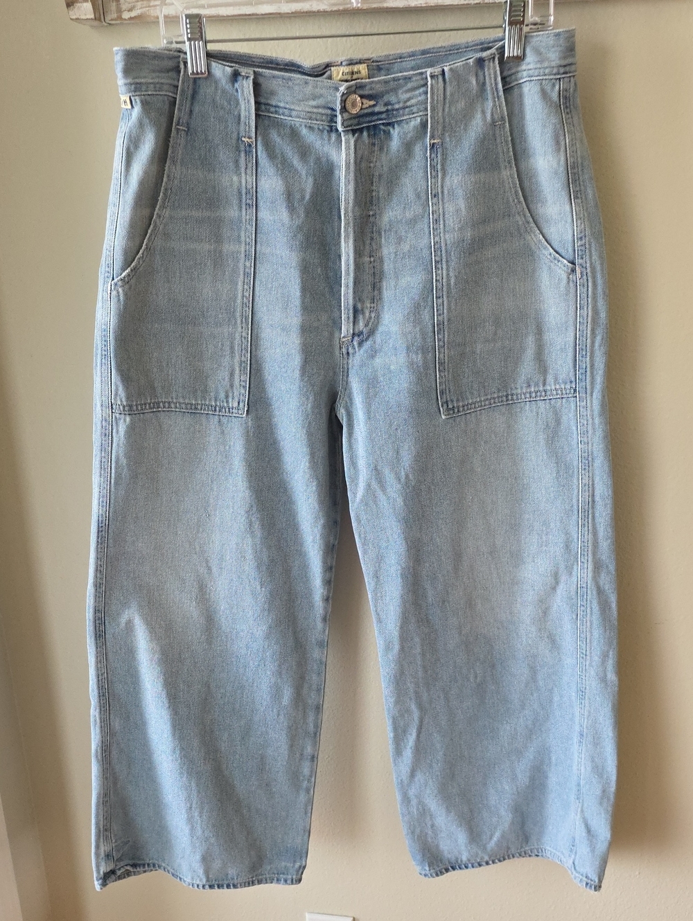Citizens Of Humanity Eva Wide Leg Utility Cropped Jeans 31